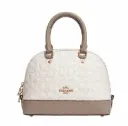 Coach Katy Dome Satchel In Quilted Signature Leather