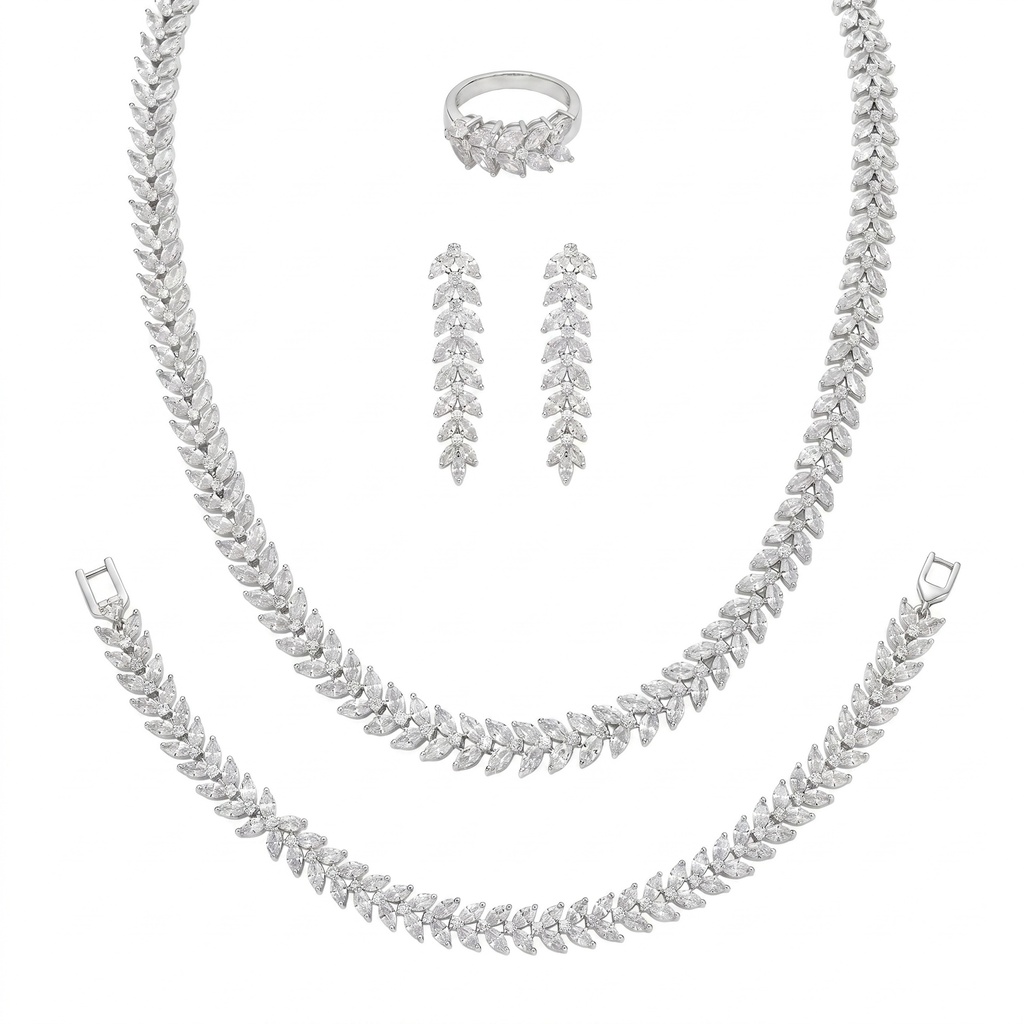 Royal Laurel Wreath Jewelry Set