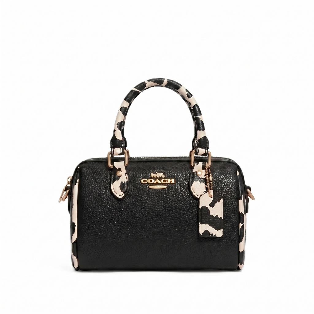 Coach Mini Roan Bag with Leopard Print
