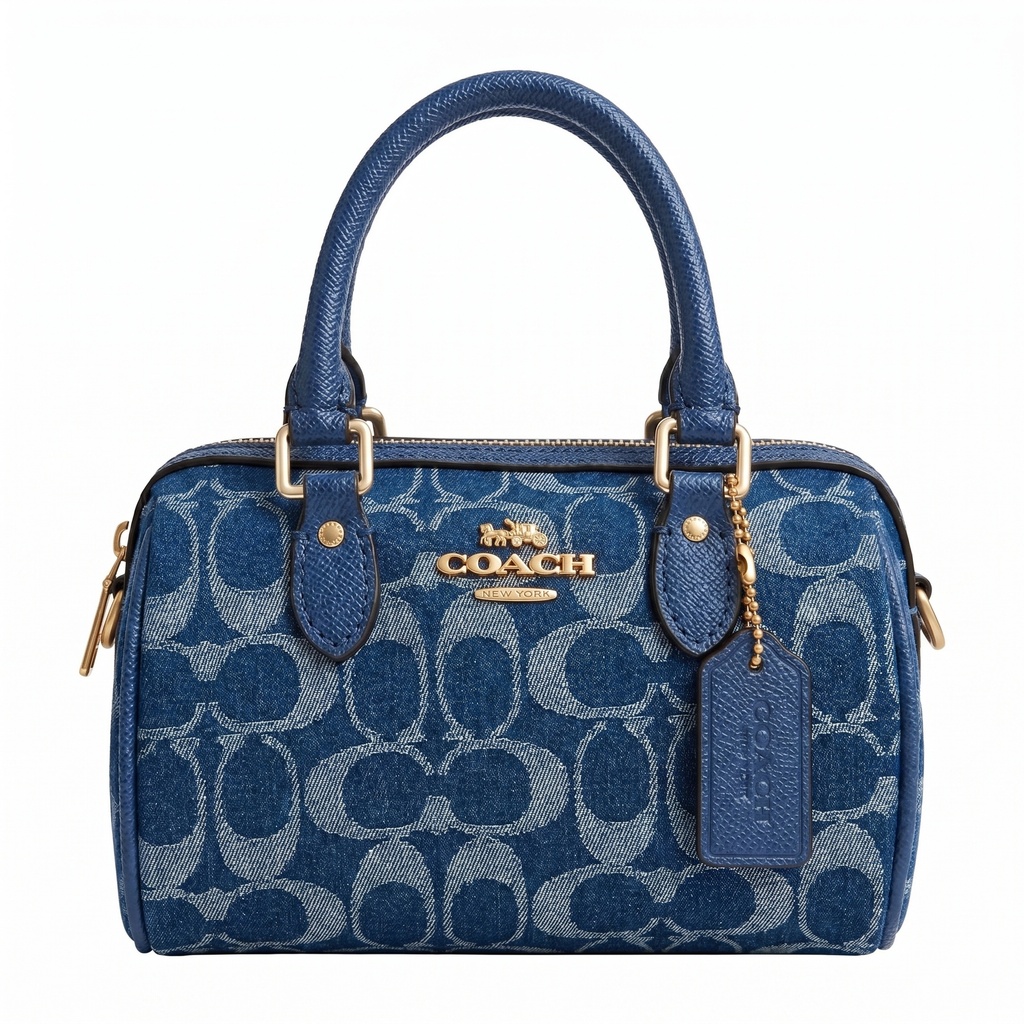 Coach Mini Roan In Signature Canvas Bag