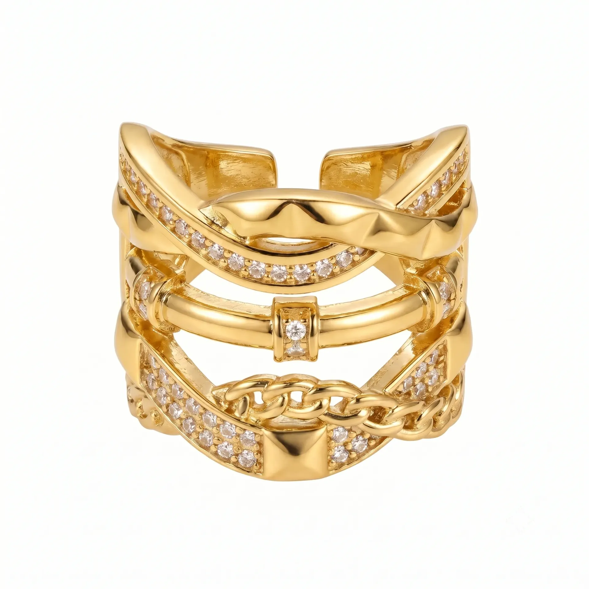 Cocktail Large Band Ring