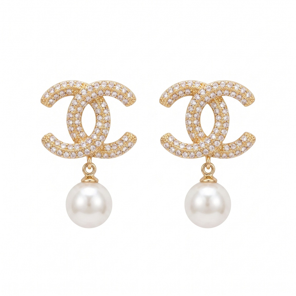 Chanel Pearl Earrings