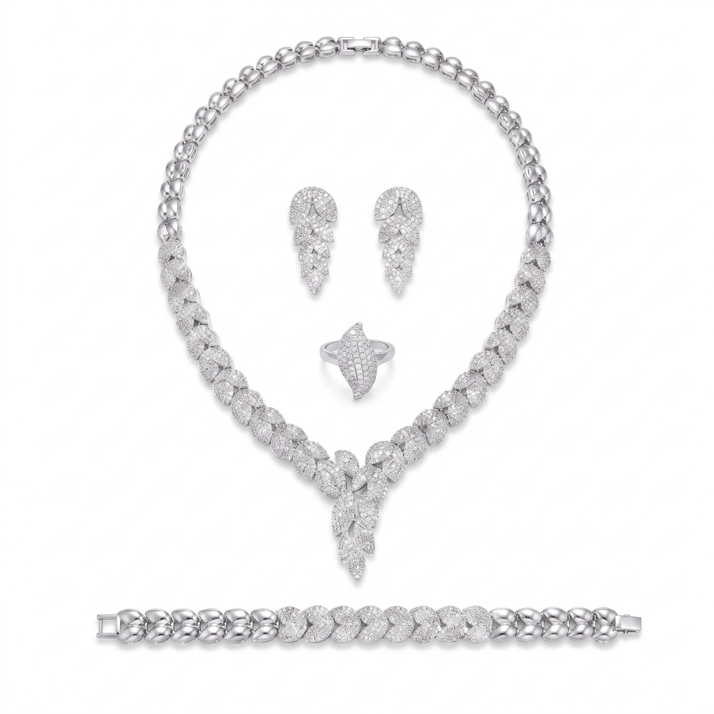 Ethereal Brilliance Marquise Jewelry Set