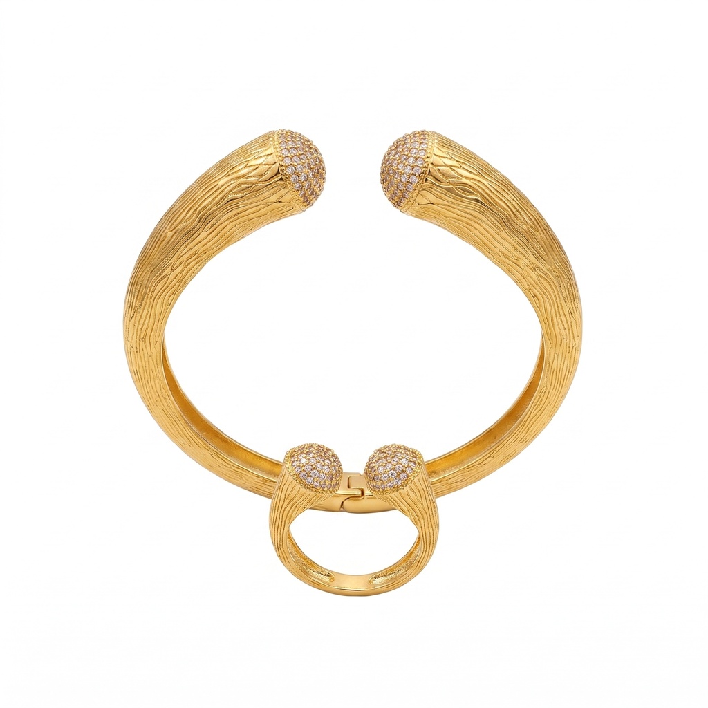 Shimmering Waves Spherical Bracelet & Ring Set