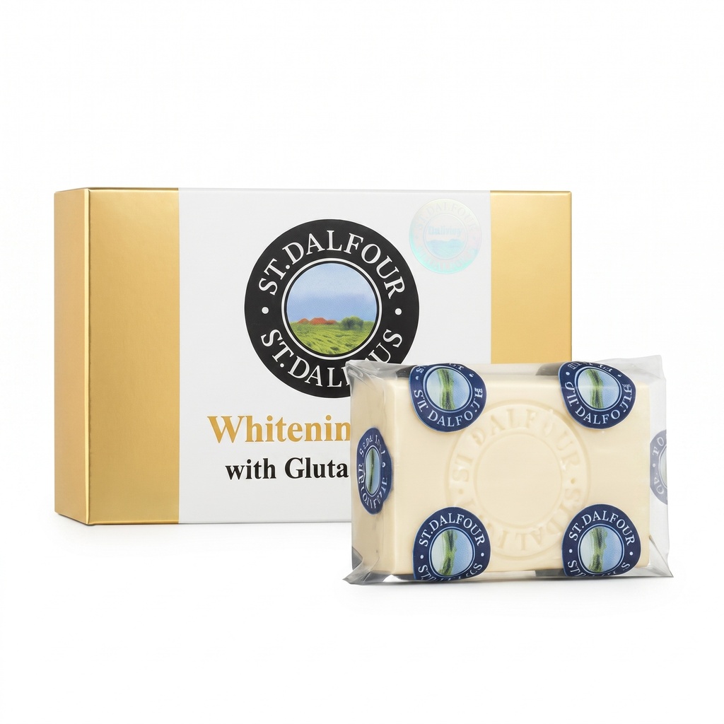 St Dalfour Whitening Soap With Glutathione, Brightening, Anti-Aging, Skin Nourishing Soap