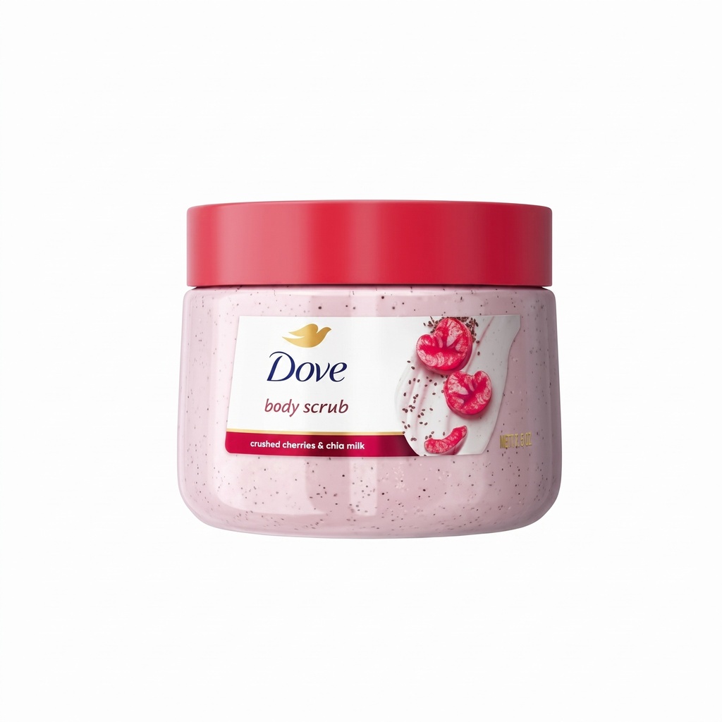 Dove Cherry & Shea Milk Body Scrub 425g