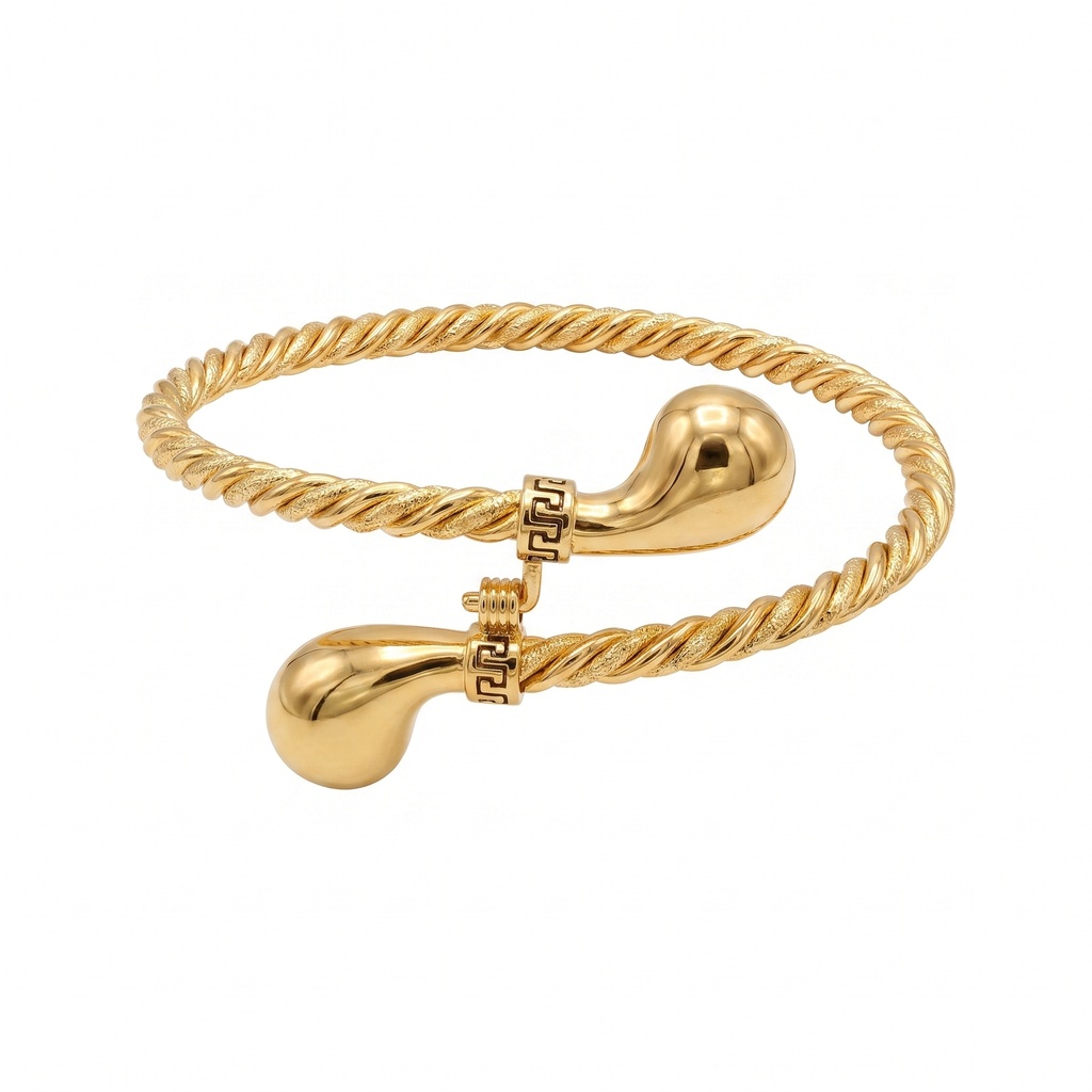 Nagham Fluid Double Loop Bracelet