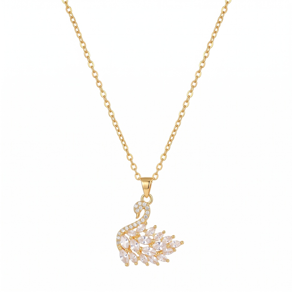 Classic Marquise Swan Necklace