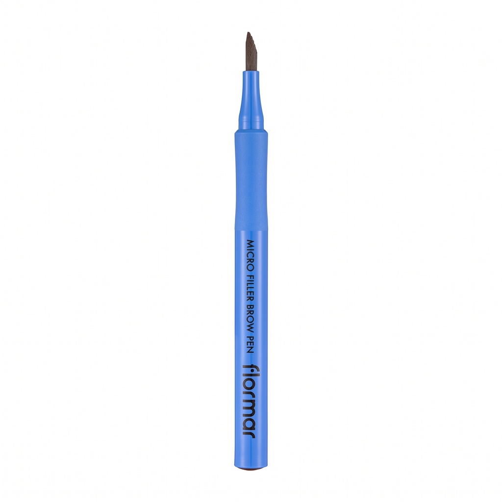 Micro Filler Angled Brush Felt Tip & Waterproof Eyebrow Pencil