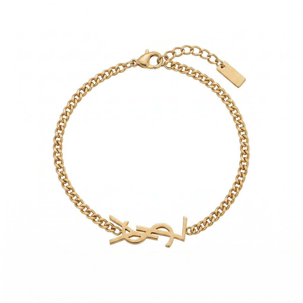 Saint Laurent YSL Charm Bracelet