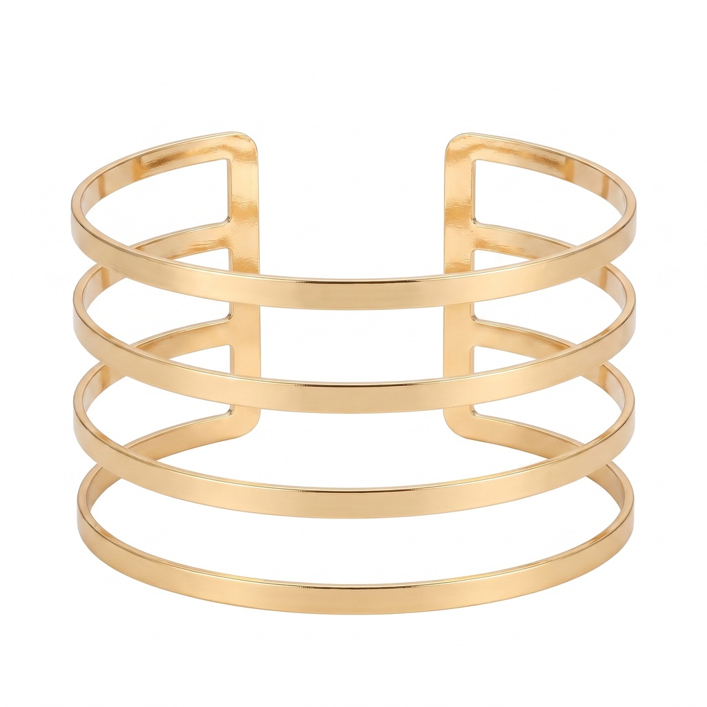 Golden Sunburst Arm Cuff Bracelet