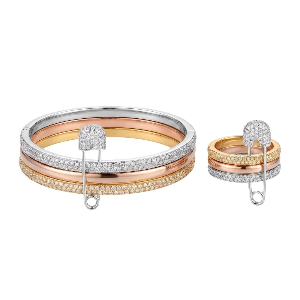 apm Morse Code Bracelet & Ring Set