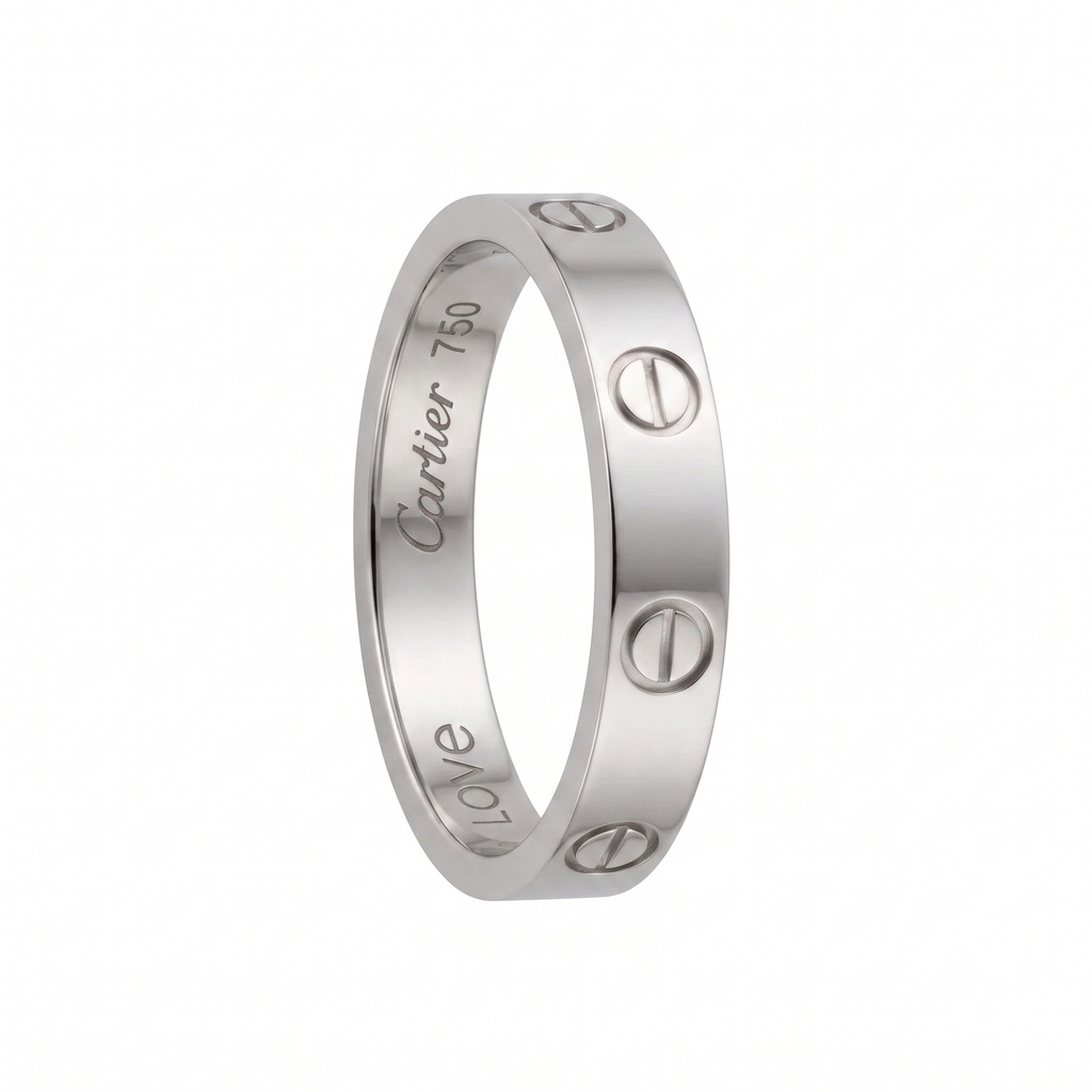 Silver Cartier Love Ring