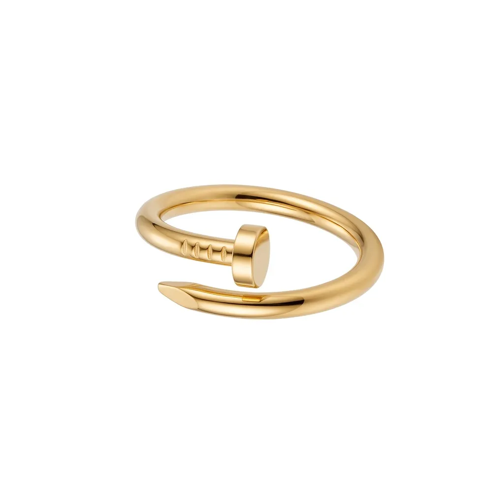 Cartier Style Twisted Nail Ring