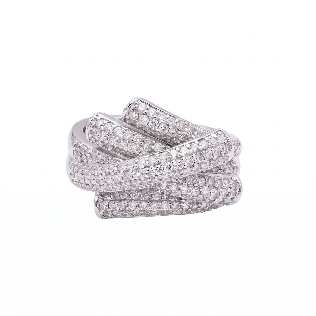Intertwined Paths Ring