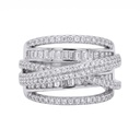 Intertwined Rays Ring