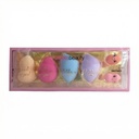 Colored sponge set - six pieces