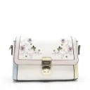 Textured Scarf Top Handle Bag