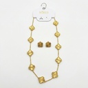 Vintage Alhambra Necklace, 10 Motifs With Earrings