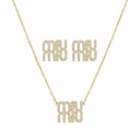 Miu Miu Big Necklace With Earrings