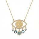 Eye necklace studded with lira