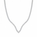 Chevron Tennis Necklace