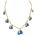 Azure Script Necklace