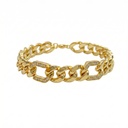 Geometric Pavé Link Chain Bracelet