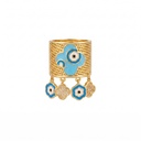 Eye & Clover Charms Ring