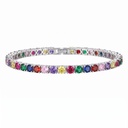 Multicolor Stones Tennis Bracelet