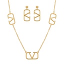 Valentino VLogo Necklace & Earrings Set
