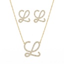 Laurette Necklace With Earrings