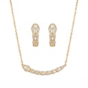   Snake Scale Geometric Necklace & Earrings Set