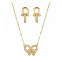 Tiffany HardWear Interlinked Half-Crystal Gold Set