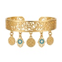 Hamsa & Coin Filigree Cuff