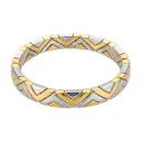 Bvlgari Two-Tone Geometric Modular Bracelet