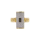 Monaco Chain Classic Pavé Lock Ring 