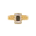 Monaco Chain Initial "S" Ring