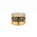 Luxury "Greek Key" Multi-Layer Stack Ring