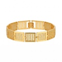 Square Link Bracelet with Vertical Bars
