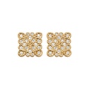 Loewe Anagram Stud Earrings with Round Stones