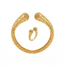 Interlocking Discs Wide Bracelet & Ring Set