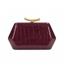 Burgundy Queen Clutch
