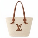 Louis Vuitton Riviera Bag with a Touch of Luxurious Straw