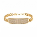 Pavé Monaco ID Chain Bracelet