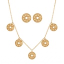 Cannage Dior Necklace & Earrings Set