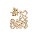 Loewe Pavé Anagram Stud Earrings