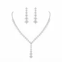 Radiant Geometric Y-Necklace Jewelry Set