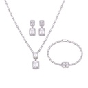 Eternal Emerald Cut Elegance Jewelry Set