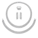 Radiant Baguette Jewelry Set